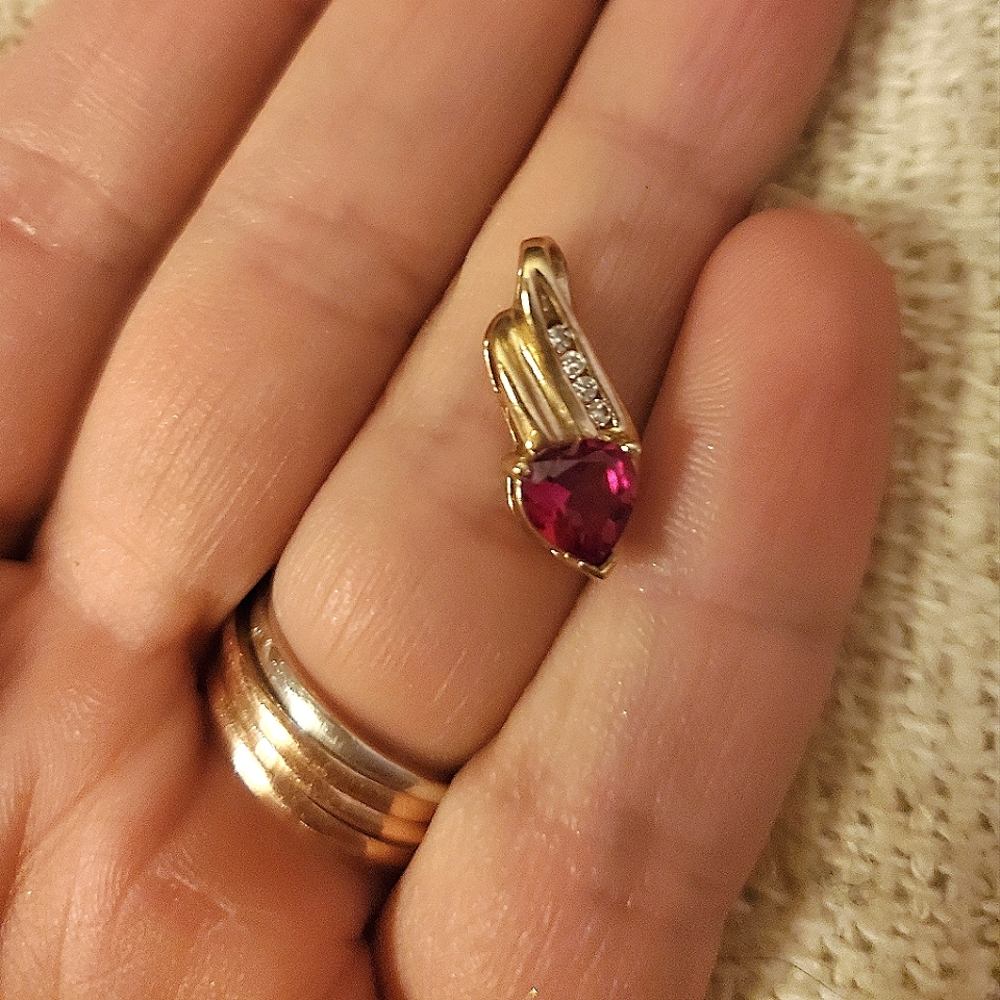 Gold and Ruby Pendant